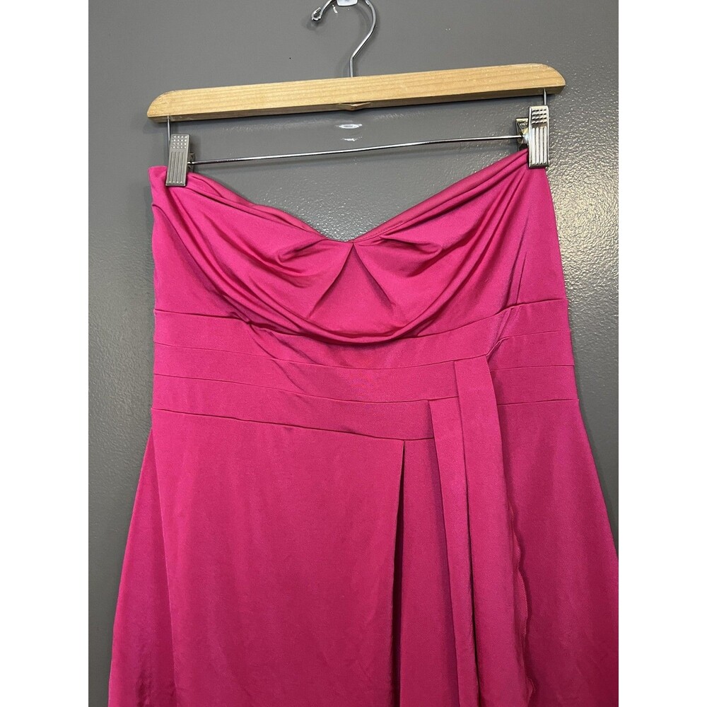 Wet Seal Dress Womens Juniors XL Pink Strapless Sweetheart A-Line Mini Party
